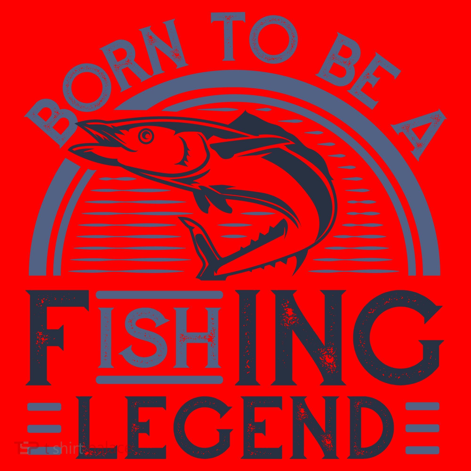 Born To Be A Fishing Legend Santa Hat