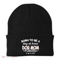 Born To Be A Stay At Home Dog Mom Beanie thumb 0