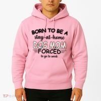 Born To Be A Stay At Home Dog Mom Hoodie thumb 2