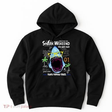 Born To Be Wild - Shark Weekend Slogans Hoodie