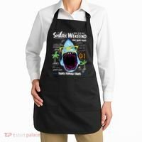 Born To Be Wild - Shark Weekend Slogans Apron thumb 2
