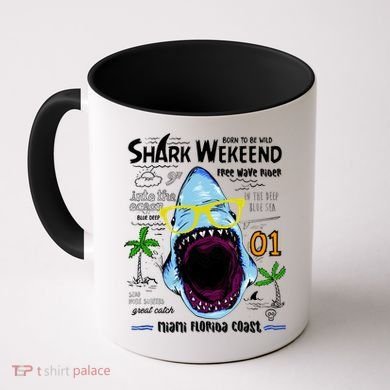 Born To Be Wild - Shark Weekend Slogans Coffee Mug