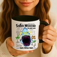 Born To Be Wild - Shark Weekend Slogans Coffee Mug thumb 3
