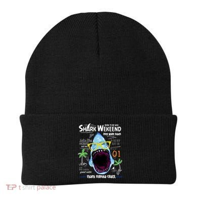Born To Be Wild - Shark Weekend Slogans Beanie