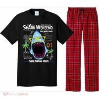 Born To Be Wild - Shark Weekend Slogans Pajama Set thumb 0