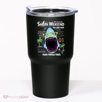 Born To Be Wild - Shark Weekend Slogans Tumbler thumb 0