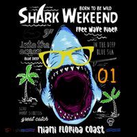 Born To Be Wild - Shark Weekend Slogans Ornament thumb 1