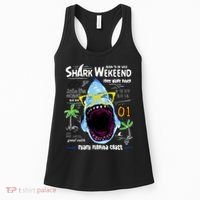 Born To Be Wild - Shark Weekend Slogans Women's Tank Top thumb 0
