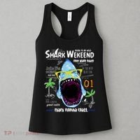 Born To Be Wild - Shark Weekend Slogans Women's Tank Top thumb 3