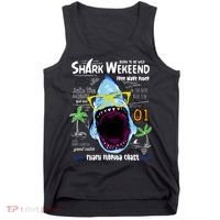 Born To Be Wild - Shark Weekend Slogans Tank Top thumb 0