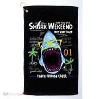 Born To Be Wild - Shark Weekend Slogans Golf Towel thumb 0