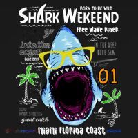 Born To Be Wild - Shark Weekend Slogans Women's Long Sleeve Shirt thumb 2