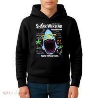Born To Be Wild - Shark Weekend Slogans Kids Hoodie thumb 4