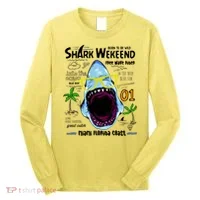 Born To Be Wild - Shark Weekend Slogans Long Sleeve Shirt thumb 0