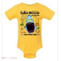 Born To Be Wild - Shark Weekend Slogans Baby Bodysuit thumb 0