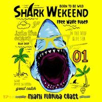 Born To Be Wild - Shark Weekend Slogans Hat thumb 2
