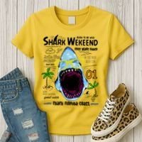 Born To Be Wild - Shark Weekend Slogans Women's T-Shirt thumb 3