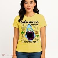 Born To Be Wild - Shark Weekend Slogans Women's T-Shirt thumb 4