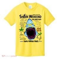 Born To Be Wild - Shark Weekend Slogans Kids T-Shirt thumb 0