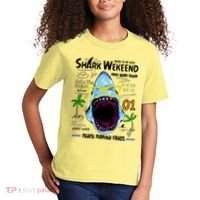 Born To Be Wild - Shark Weekend Slogans Kids T-Shirt thumb 2