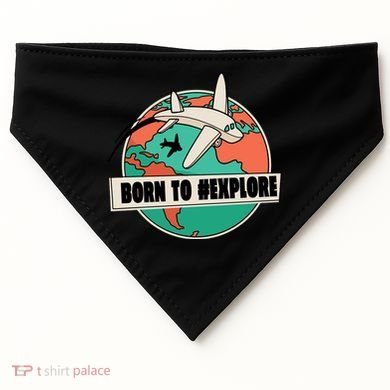 Born To Explore USA-Made Doggie Bandana