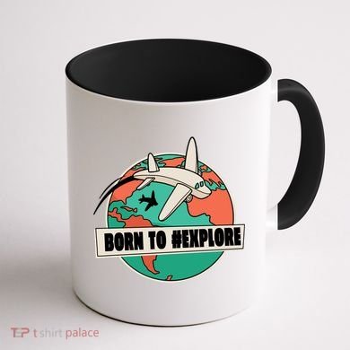 Born To Explore Coffee Mug back