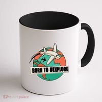 Born To Explore Coffee Mug thumb 1