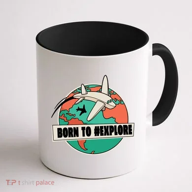 Born To Explore Coffee Mug back