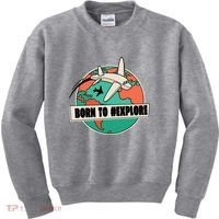 Born To Explore Kids Sweatshirt thumb 0
