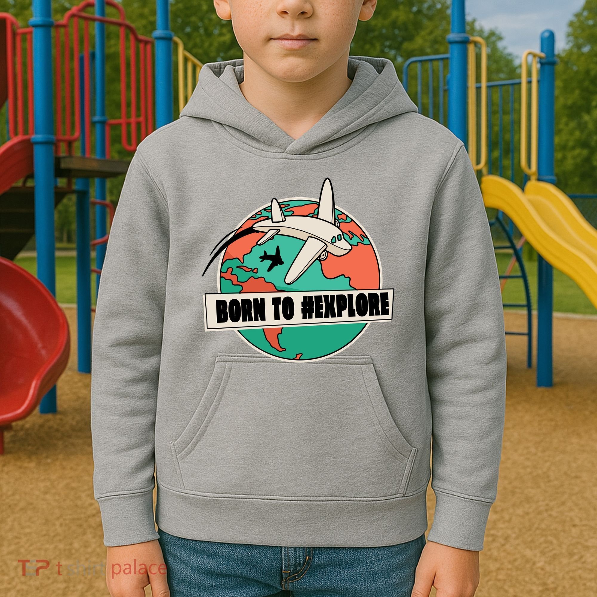 Born To Explore Kids Hoodie
