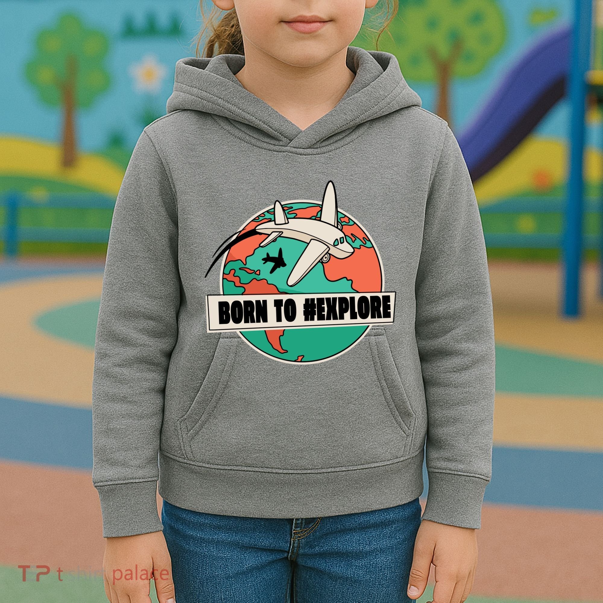 Born To Explore Kids Hoodie