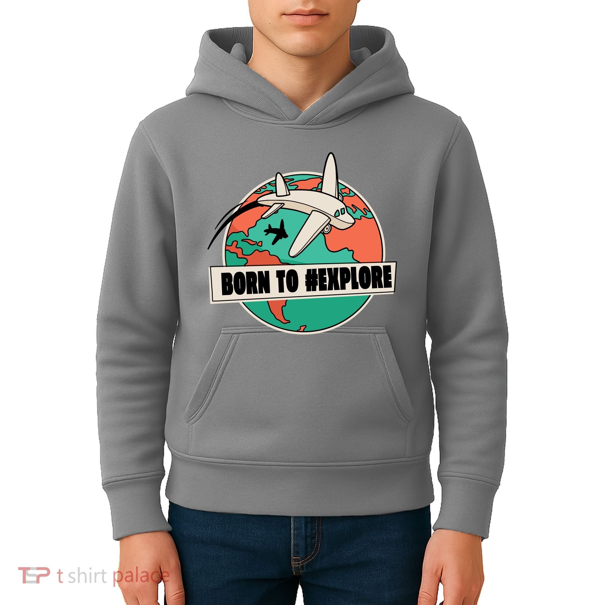 Born To Explore Kids Hoodie
