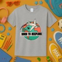 Born To Explore Kids T-Shirt thumb 3