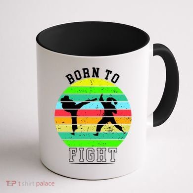 Born To Fight Coffee Mug back