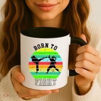 Born To Fight Coffee Mug thumb 3