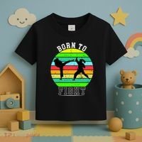 Born To Fight Toddler T-Shirt thumb 3