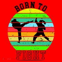 Born To Fight Santa Hat thumb 1