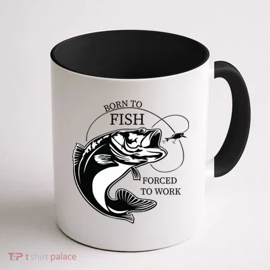 Born To Fish Coffee Mug back