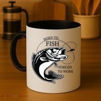 Born To Fish Coffee Mug thumb 4
