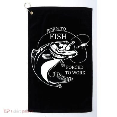 Born To Fish Golf Towel