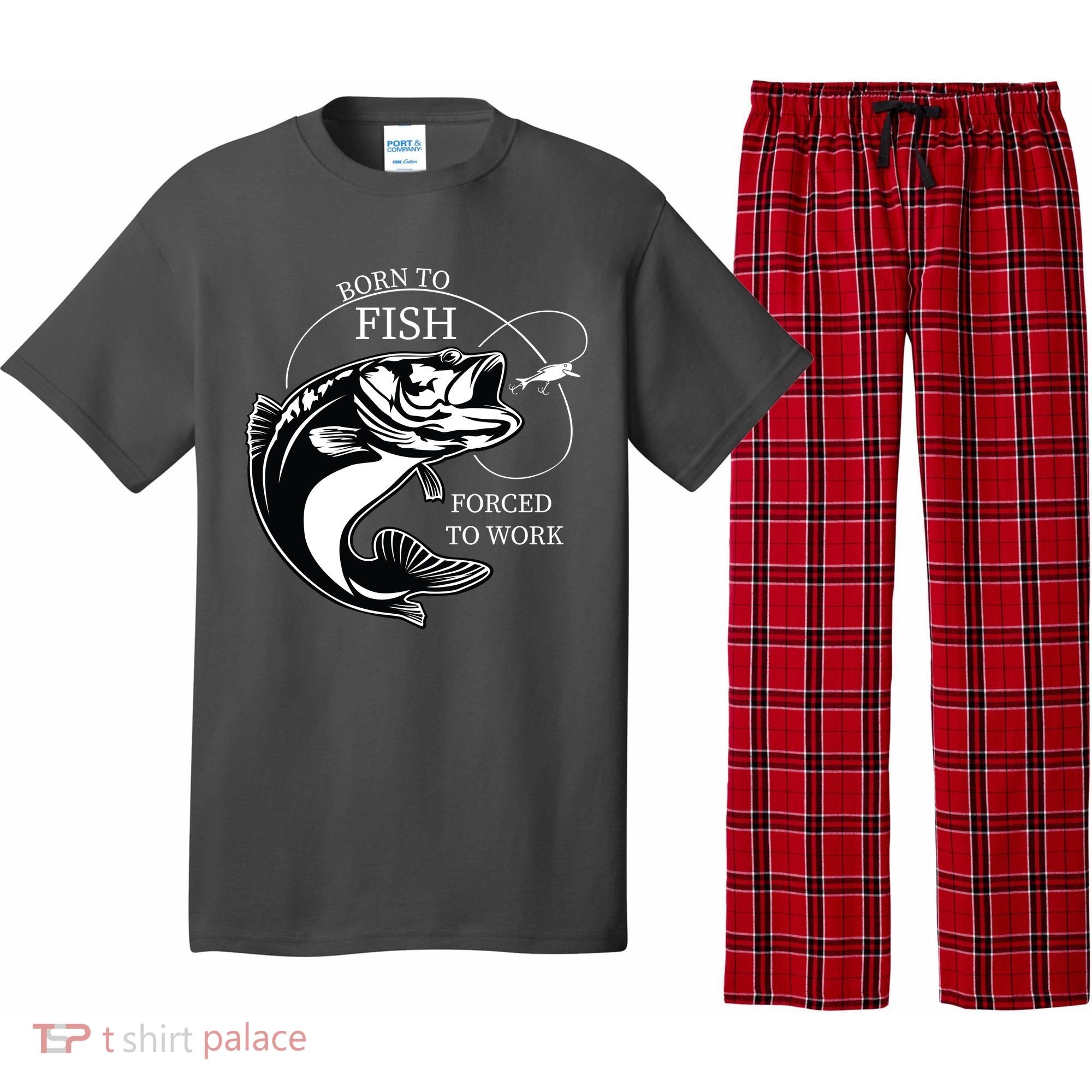 Born To Fish Pajama Set
