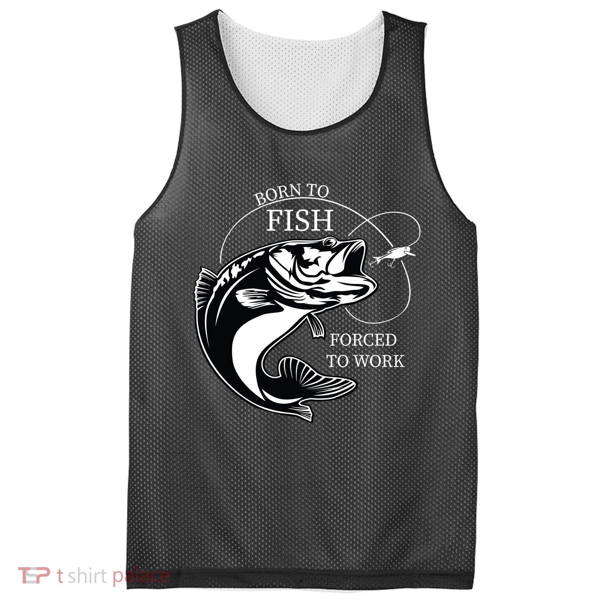 Born To Fish Mesh Reversible Basketball Jersey Tank