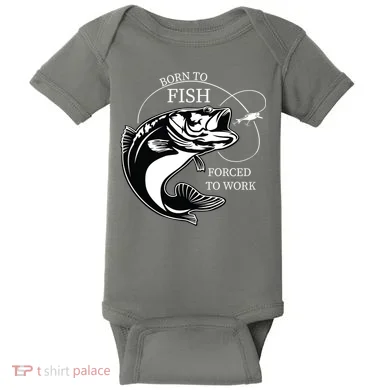 Born To Fish Baby Bodysuit