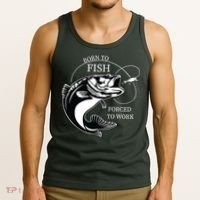 Born To Fish Tank Top thumb 3