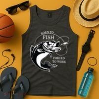 Born To Fish Tank Top thumb 4