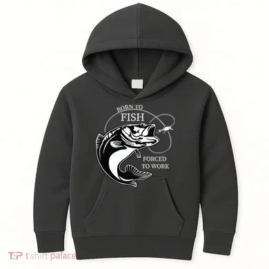 Born To Fish Kids Hoodie