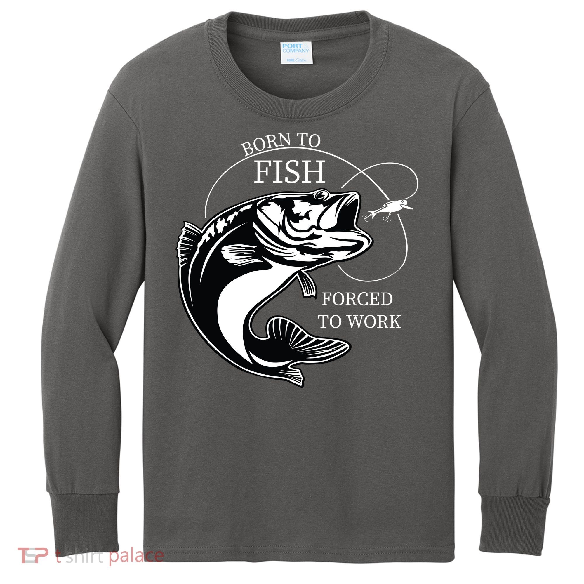 Born To Fish Kids Long Sleeve Shirt