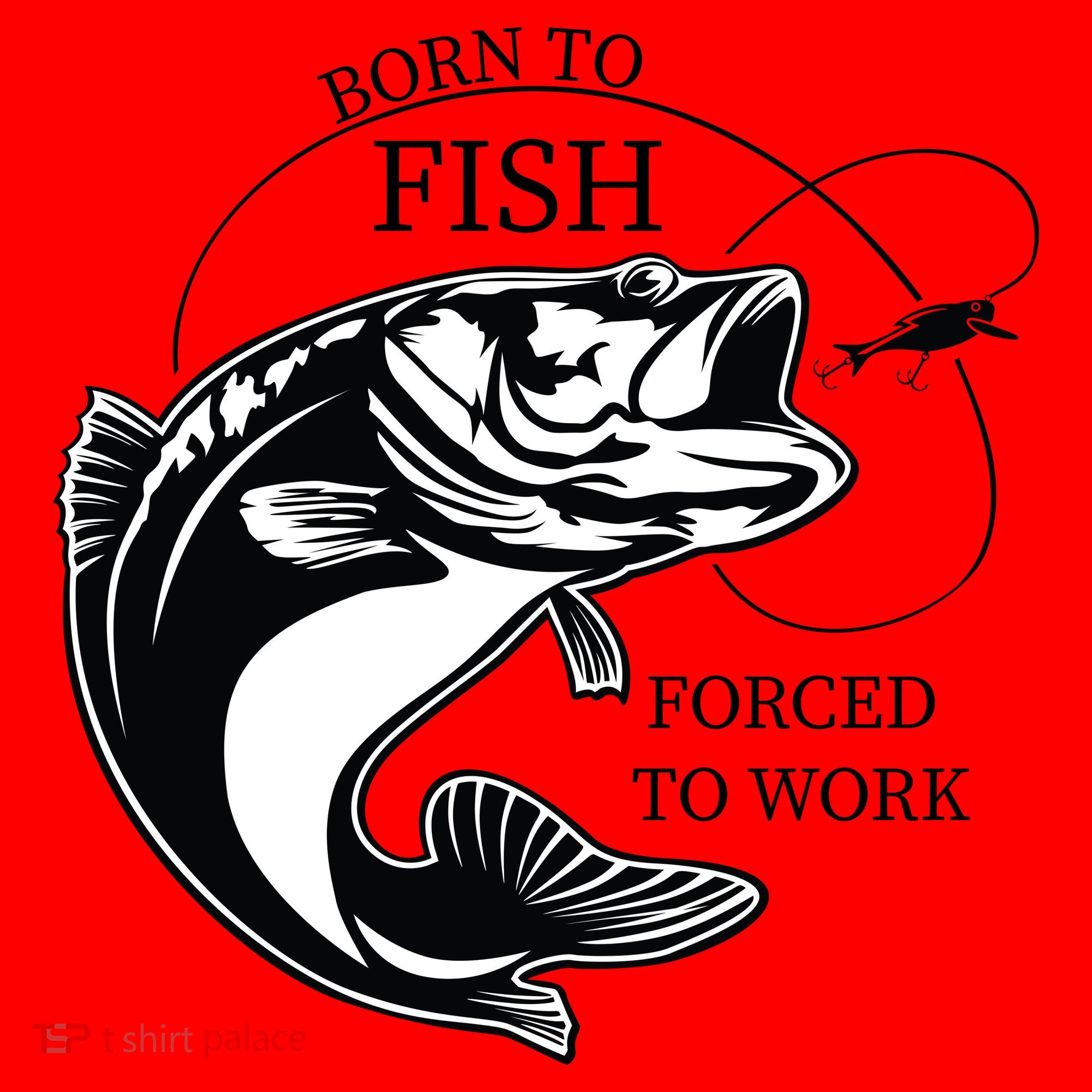 Born To Fish Santa Hat