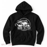 Born To Fish Forced To Work Hoodie thumb 0