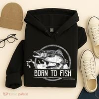 Born To Fish Forced To Work Hoodie thumb 4